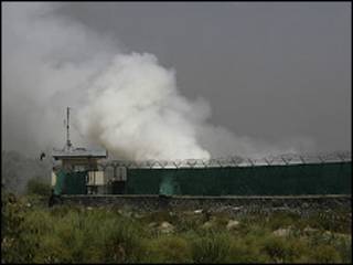 Sansanin da 'yan Taliban suka kai wa farmaki a Afghanistan.