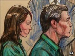 Mikhail Kutzik và Natalia Pereverzeva tại tòa