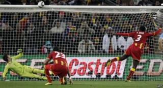 Ghana ta sha kashi ne a hannun Uruguay