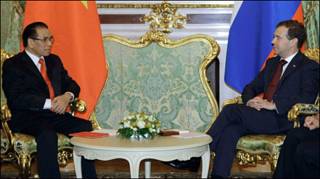 Tổng thống Nga Medvedev tiếp ông Nông Đức Mạnh