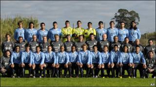 La plantilla de Uruguay