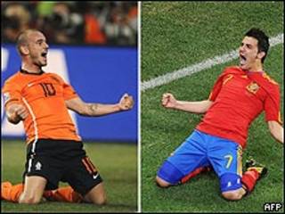 Sneijder y Villa