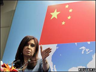 Cristina Fernández en Pekín