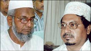Jamaat-e-Islami leaders Muhammad Kamaruzzaman and Abdul qader Mollah