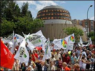 Manifestación frente al Tribunal Constitucional (Archivo)