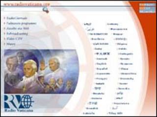 La página web de Radio Vaticano