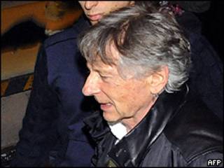 O cineasta Roman Polanski fez sua primeira aparição pública (foto: AFP)