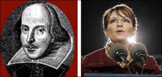William Shakespeare (imagen de PA) y Sarah Palin (copyright: AP)