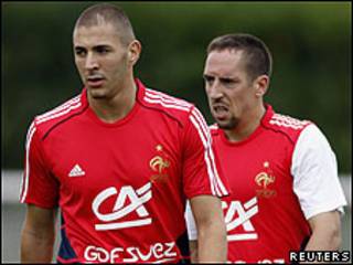 Franck Ribéry y Karim Benzema