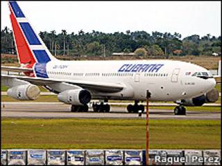 Avión de Cubana de Aviación