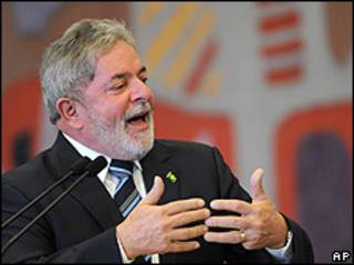 Luiz Inácio Lula da Silva, presidente de Brasil.