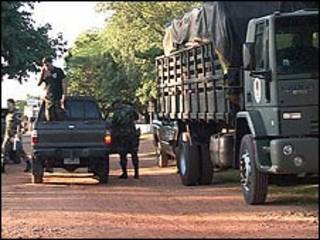 Fuerzas del ejército paraguayo. Foto de archivo.