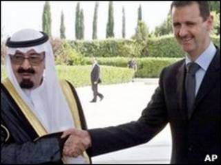 بشار اسد و ملک عبدالله