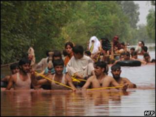 Inundaciones en Pakistán.