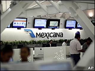 Mostrador de Mexicana de Aviación