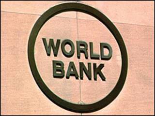 Letrero del Banco Mundial.
