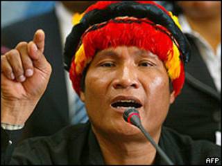 Um dos fundadores do partido indígena no Peru