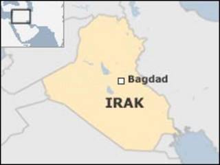 Mapa Irak