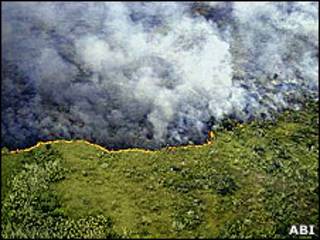 Incêndio na Bolívia