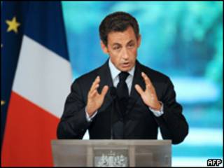 Tổng thống Pháp, ông Nicolas Sarkozy