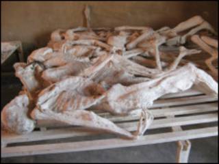 Miili ya watu waliouawa nchini Rwanda