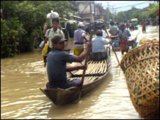 ပဲခူး ရေကြီးတဲ့မြင်ကွင်း