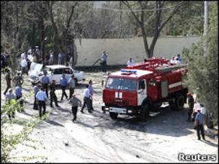 محل حادثه در خجند