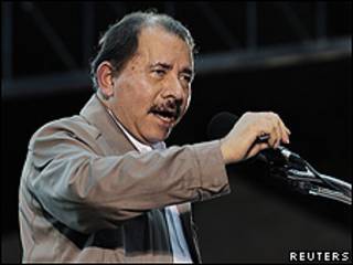 Daniel Ortega, el jueves, durante un discurso en Managua.