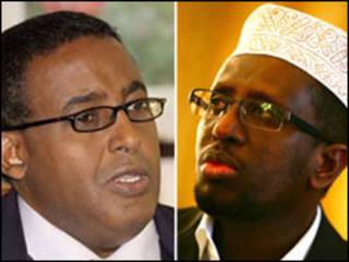 Raiisalwasaare Cumar Cabdirashiid iyo Madaxweyne Shariif Axmed