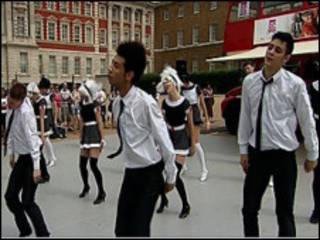 men dancing