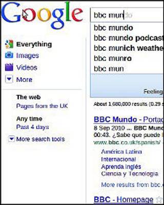 Google Instant.