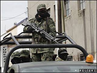 Soldados del ejército mexicano.