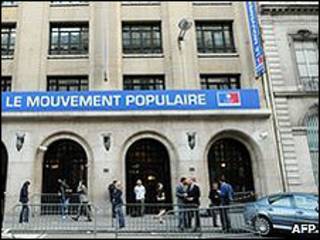 Sede del partido del presidente Nicolas Sarkozy.