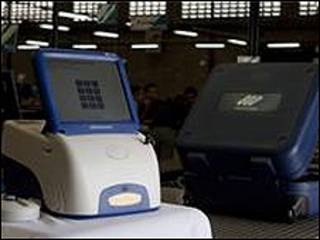 Maquina de votación (Foto cortesía del CNE).