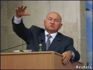 Мэр Москвы Юрий Лужков выступает на заседании политсовета московского отделения "ЕР" 14 сентября 2010 г.