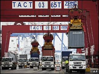Porto de Tianjin (arquivo/AP)