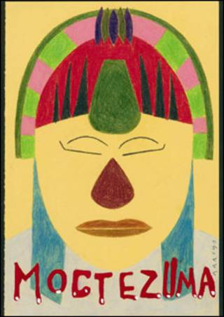 Ilustración para la ópera Montezuma, de Eduardo Arroyo