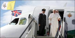 El Papa llega a Escocia