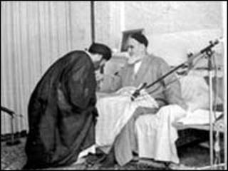 آیت الله خمینی و رئیس جمهور وقت
