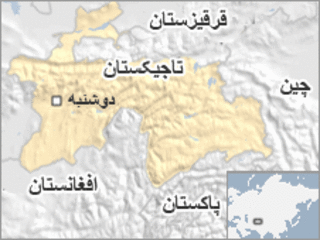 نقشه تاجیکستان