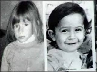 Fotos de hijas de desaparecidos durante el último régimen militar argentino.