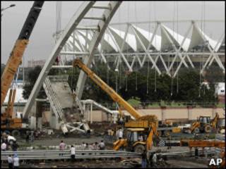 O estádio Jawaharlal Nehru, em Nova Déli