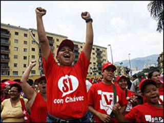 Simpatizantes del chavismo