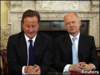 David Cameron e William Hague