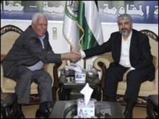 عزام الأحمد وخالد مشعل