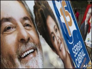 Cartaz da campanha de Dilma Rousseff