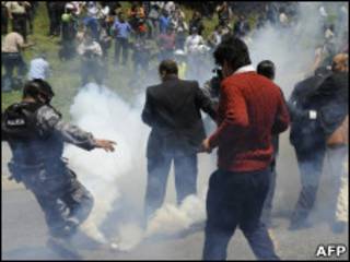 Protestos em Quito