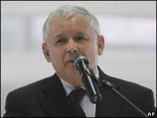 Глава польской партии "Право и справедливость Ярослав Качиньский