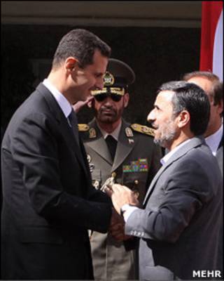 محمود احمدی نژاد و بشار اسد