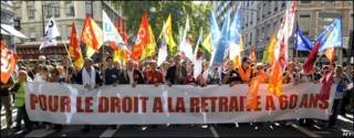 Manifestaciones en Francia